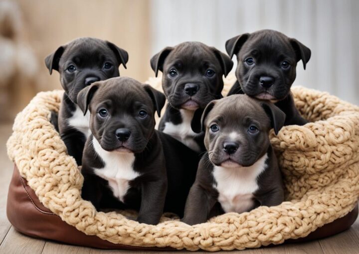 Wie viele Welpen bekommt ein Staffordshire Bullterrier pro Wurf?