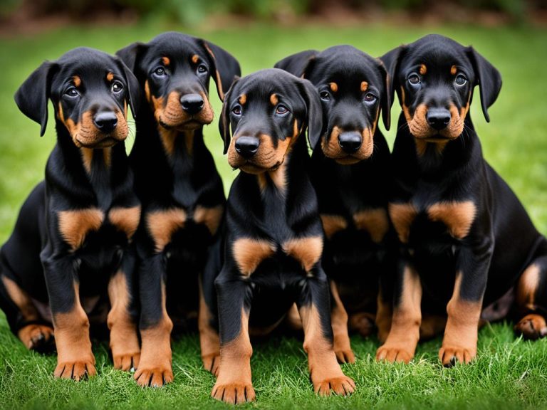 Wie viele Welpen bekommt ein Dobermann pro Wurf?